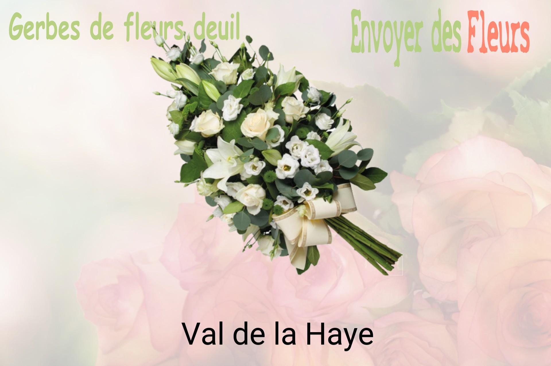 Gerbe de fleurs de deuil livrée à Val-de-la-Haye